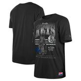 Brooklyn Nets Enzyme Wash Oversized T-Shirt Black - NBA