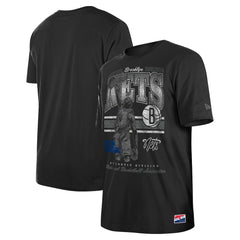 Brooklyn Nets Enzyme Wash Oversized T-Shirt Black - NBA