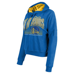 Golden State Warriors Women's Boxy Pullover Hoodie Royal - NBA