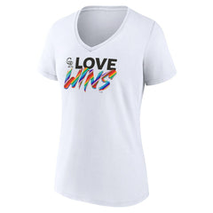 Colorado Rockies Women's Love Wins V-Neck T-Shirt - MLB