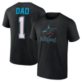 Miami Marlins Father's Day #1 Dad T-Shirt - MLB