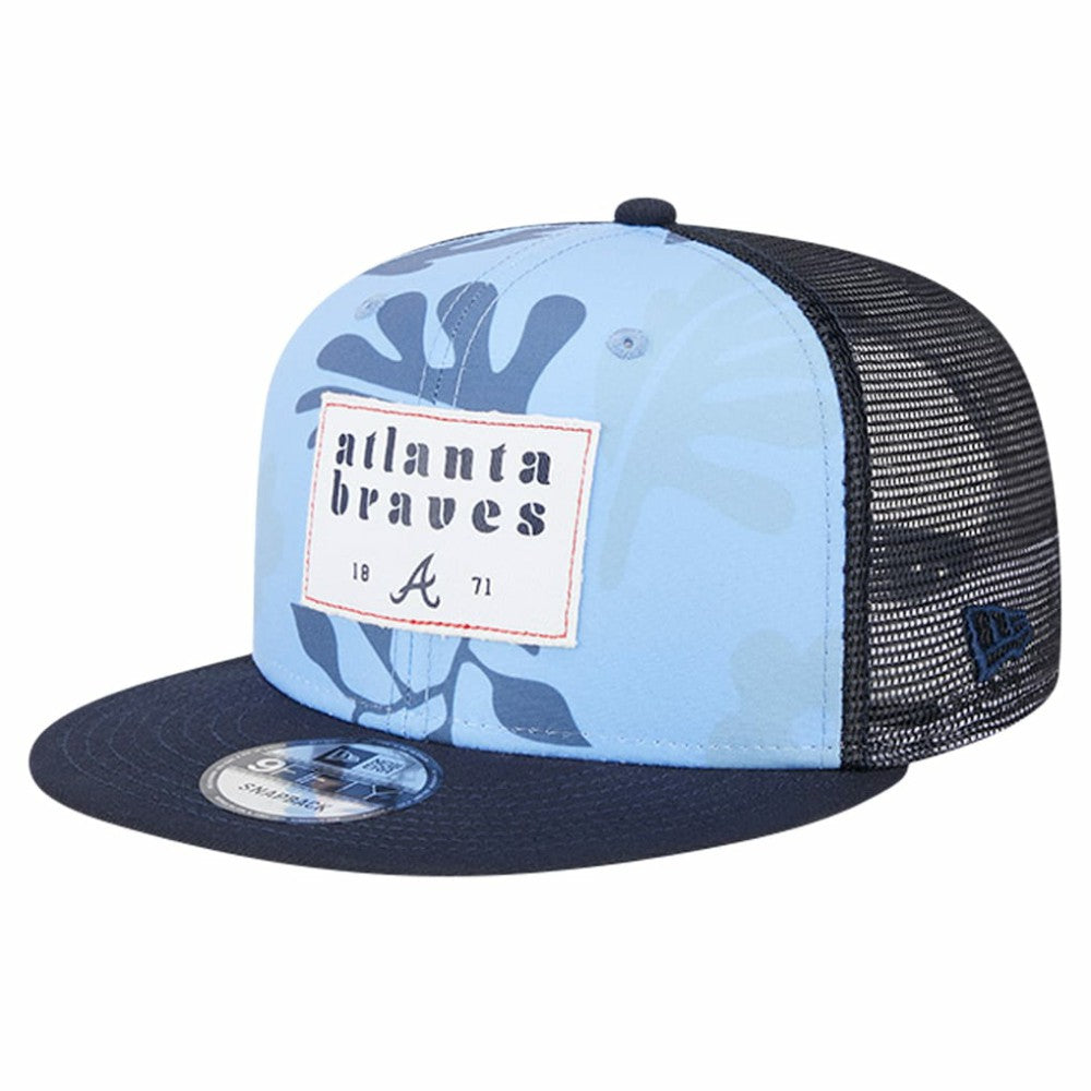 Atlanta Braves New Era Bikini Bottom Trucker 9FIFTY Snapback Hat - MLB