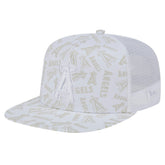 Los Angeles Angels New Era Logo Dunes A-Frame Trucker 9FIFTY Snapback Hat - MLB