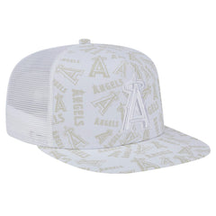 Los Angeles Angels New Era Logo Dunes A-Frame Trucker 9FIFTY Snapback Hat - MLB
