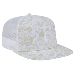 Pittsburgh Pirates New Era Logo Dunes A-Frame Trucker 9FIFTY Snapback Hat - MLB