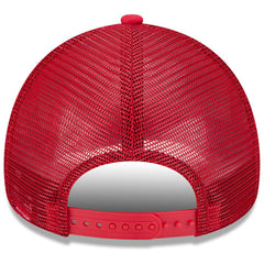 San Francisco 49ers New Era Retro Wordmark A-Frame 9FORTY Adjustable Hat White/Scarlet | NFL