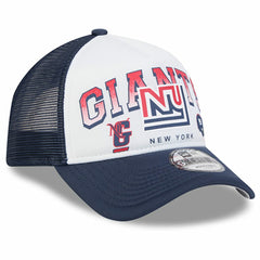 New York Giants New Era Retro Wordmark A-Frame 9FORTY Adjustable Hat White/Royal | NFL