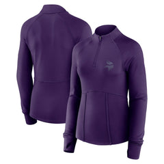 Minnesota Vikings Women's Elements Raglan Quarter-Zip Jacket Purple | Fanatics