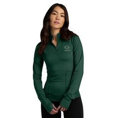 Green Bay Packers Women's Elements Raglan Quarter-Zip Jacket Green | Fanatics