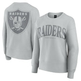 Las Vegas Raiders Women's Elements Pullover Sweatshirt Gray | Fanatics