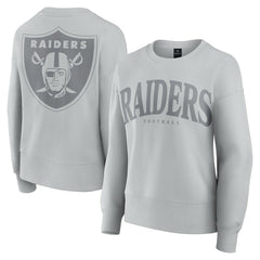 Las Vegas Raiders Women's Elements Pullover Sweatshirt Gray | Fanatics