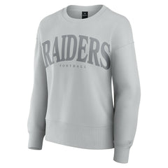 Las Vegas Raiders Women's Elements Pullover Sweatshirt Gray | Fanatics
