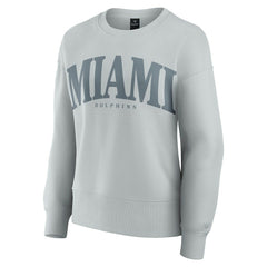 Miami Dolphins Women's Elements Pullover Sweatshirt Gray | Fanatics