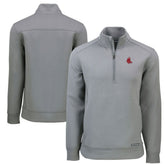 Boston Red Sox Cutter & Buck Cooperstown Collection Roam Eco Recycled Quarter-Zip Pullover - MLB