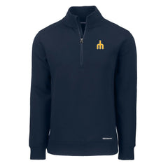 Seattle Mariners Cutter & Buck Cooperstown Collection Roam Eco Recycled Quarter-Zip Pullover - MLB