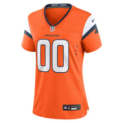 Denver Broncos Women's Mile High Collection Custom Game Jersey Orange | Nike for Sale