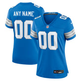 Detroit Lions Women's Custom Game Jersey Blue | Nike for Sale