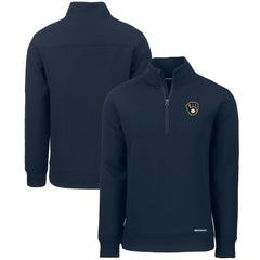 Milwaukee Brewers Cutter & Buck Roam Eco Recycled Quarter-Zip Pullover - MLB