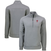 Philadelphia Phillies Cutter & Buck Roam Eco Recycled Quarter-Zip Pullover - MLB