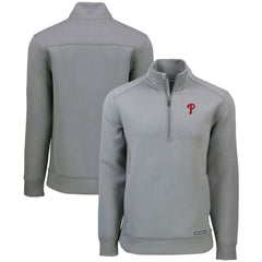 Philadelphia Phillies Cutter & Buck Roam Eco Recycled Quarter-Zip Pullover - MLB