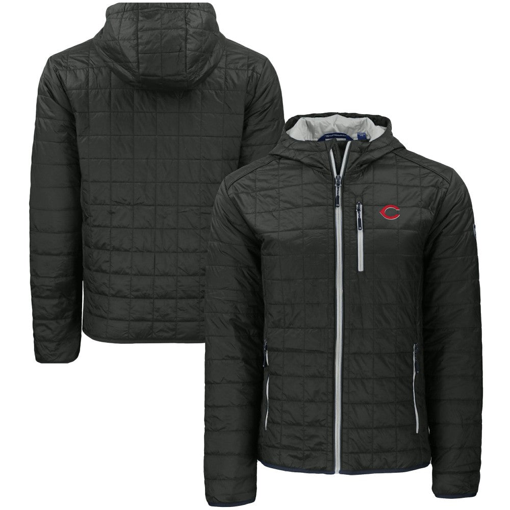 Cincinnati Reds Cutter & Buck Rainier Primaloft Eco Full-Zip Hooded Jacket - MLB