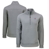 Chicago Cubs Cutter & Buck City Connect Roam Eco Recycled Quarter-Zip Pullover - MLB