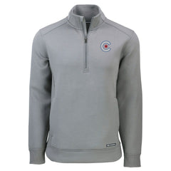 Chicago Cubs Cutter & Buck City Connect Roam Eco Recycled Quarter-Zip Pullover - MLB