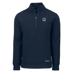 Chicago Cubs Cutter & Buck Americana Roam Eco Recycled Quarter-Zip Sweatshirt - MLB