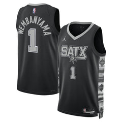 Victor Wembanyama San Antonio Spurs Jordan Brand Unisex Swingman Jersey Statement Edition Black - NBA