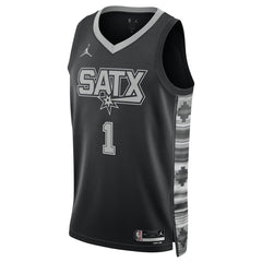 Victor Wembanyama San Antonio Spurs Jordan Brand Unisex Swingman Jersey Statement Edition Black - NBA