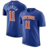Jalen Brunson New York Knicks Icon Edition Name & Number T-Shirt Blue - NBA
