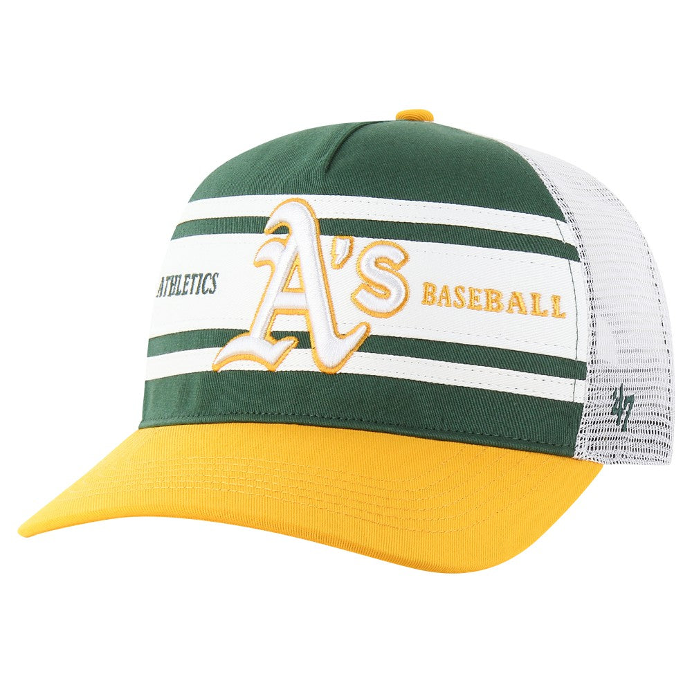 Athletics '47 Gridiron Super Stripe Relaxed Trucker Hitch Adjustable Hat - MLB