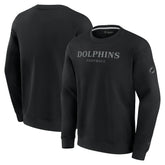 Miami Dolphins Unisex Elements Unlimited Fleece Pullover Sweatshirt Black | Fanatics