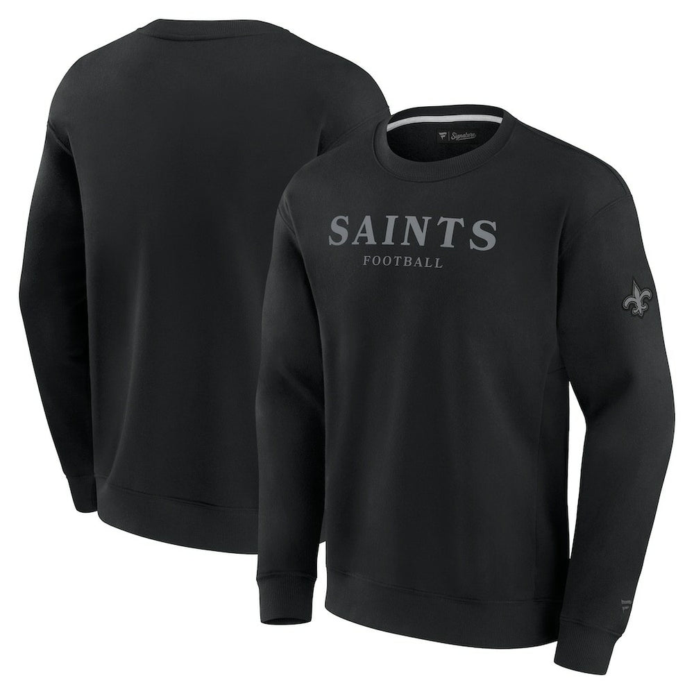 New Orleans Saints Unisex Elements Unlimited Fleece Pullover Sweatshirt Black | Fanatics