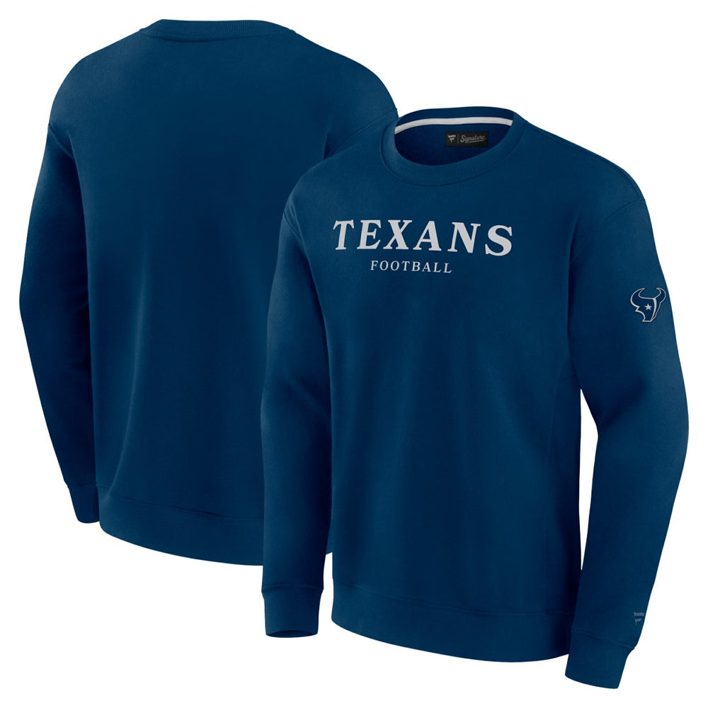 Houston Texans Unisex Elements Unlimited Fleece Pullover Sweatshirt Navy | Fanatics