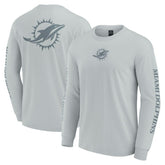Miami Dolphins Unisex Elements Strive Long Sleeve T-Shirt Gray | Fanatics