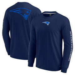 New England Patriots Unisex Elements Strive Long Sleeve T-Shirt Navy | Fanatics
