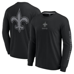 New Orleans Saints Unisex Elements Strive Long Sleeve T-Shirt Black | Fanatics
