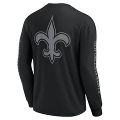 New Orleans Saints Unisex Elements Strive Long Sleeve T-Shirt Black | Fanatics