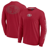 San Francisco 49ers Unisex Elements Strive Long Sleeve T-Shirt Scarlet | Fanatics