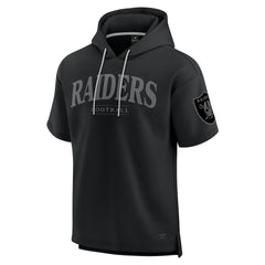 Las Vegas Raiders Unisex Elements Ready Short Sleeve Pullover Hoodie Black | Fanatics
