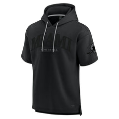 Miami Dolphins Unisex Elements Ready Short Sleeve Pullover Hoodie Black | Fanatics