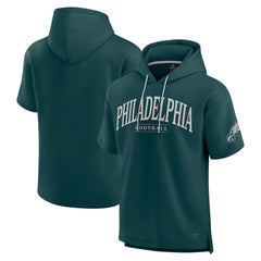 Philadelphia Eagles Unisex Elements Ready Short Sleeve Pullover Hoodie Green | Fanatics