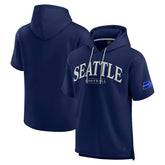 Seattle Seahawks Unisex Elements Ready Short Sleeve Pullover Hoodie College Navy | Fanatics