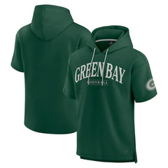 Green Bay Packers Unisex Elements Ready Short Sleeve Pullover Hoodie Green | Fanatics