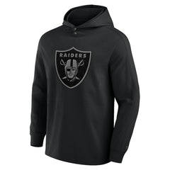 Las Vegas Raiders Elements Blaze Tri-Blend Long Sleeve Hoodie T-Shirt Black | Fanatics