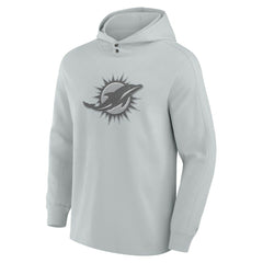 Miami Dolphins Elements Blaze Tri-Blend Long Sleeve Hoodie T-Shirt Gray | Fanatics