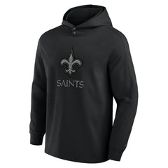 New Orleans Saints Elements Blaze Tri-Blend Long Sleeve Hoodie T-Shirt Black | Fanatics