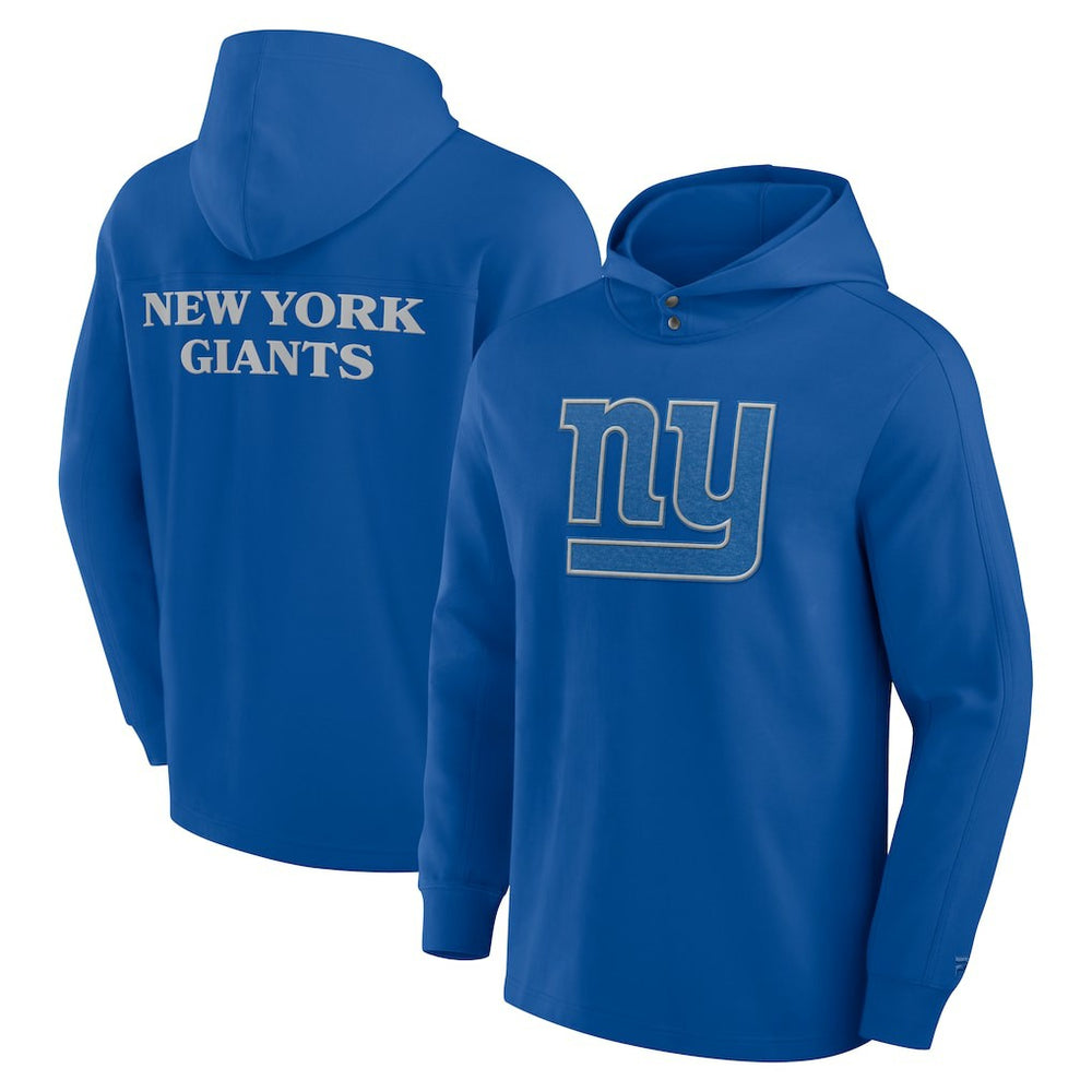 New York Giants Elements Blaze Tri-Blend Long Sleeve Hoodie T-Shirt Royal | Fanatics