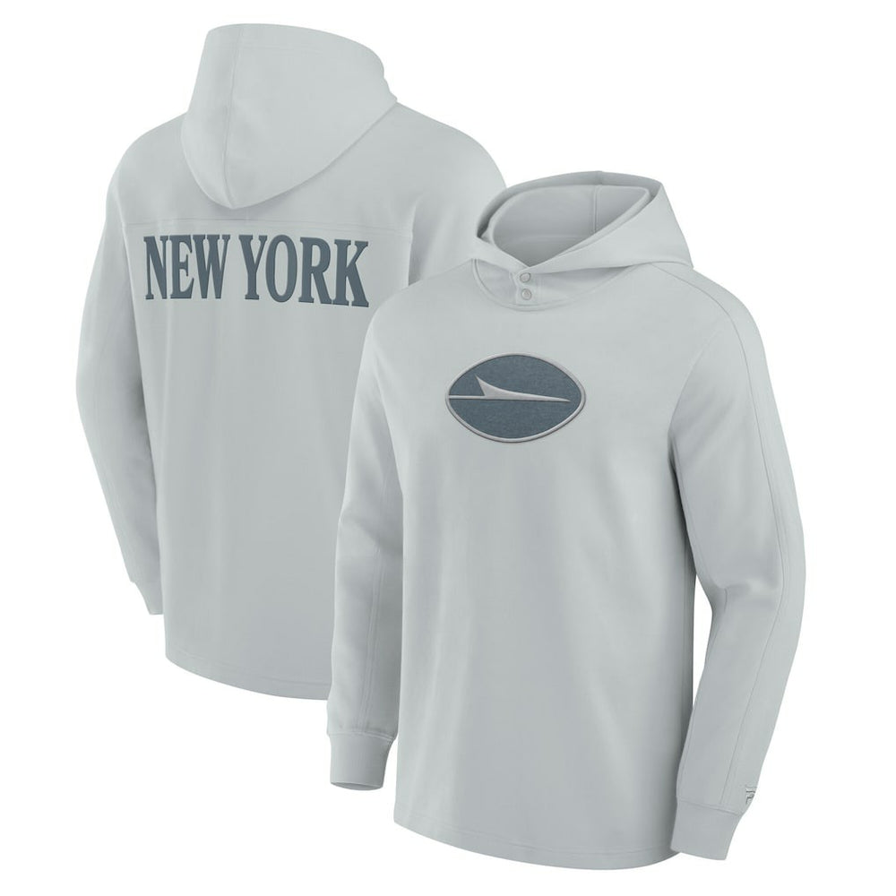 New York Jets Elements Blaze Tri-Blend Long Sleeve Hoodie T-Shirt Gray | Fanatics